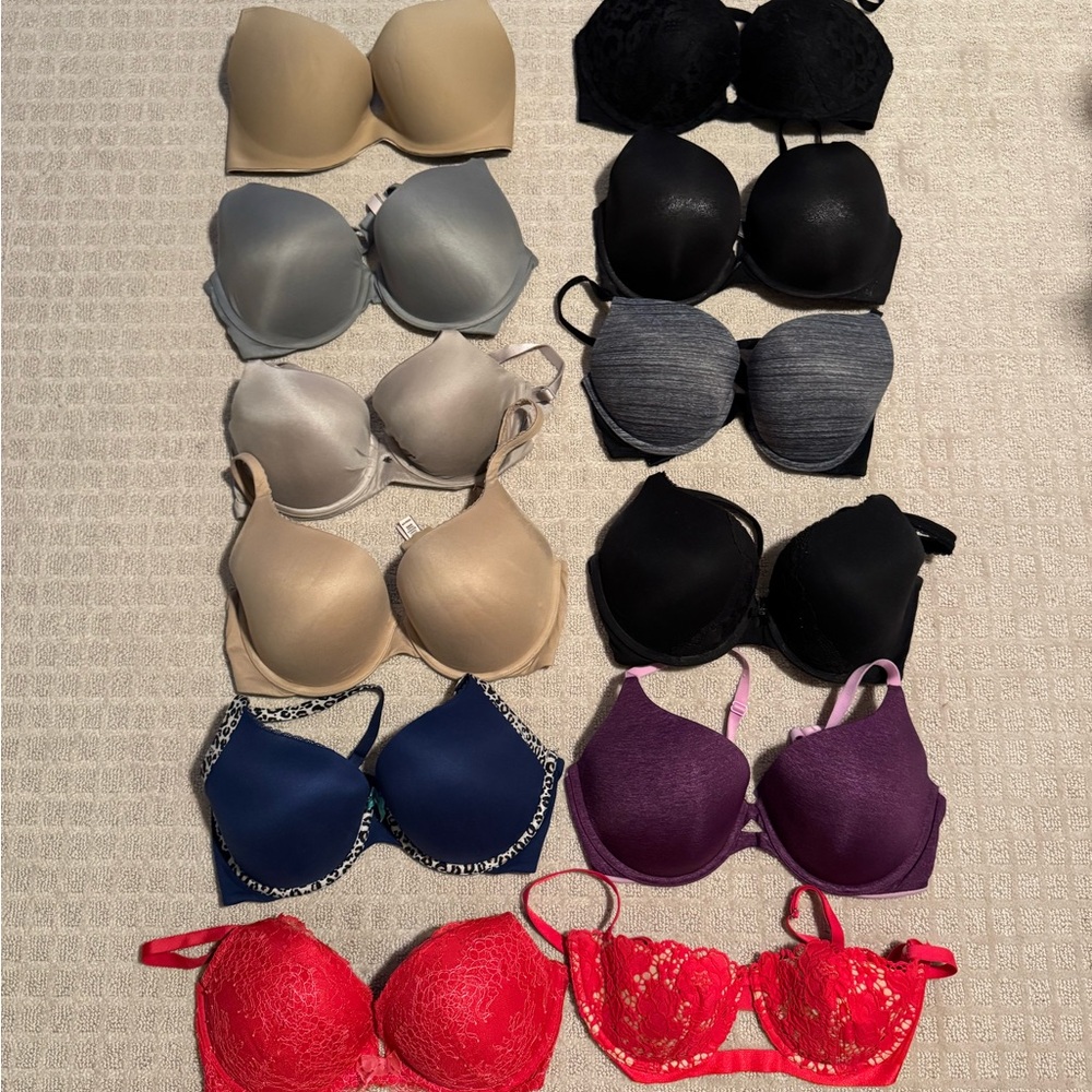 Set of TWELVE (12) Victoria's Secret Bras